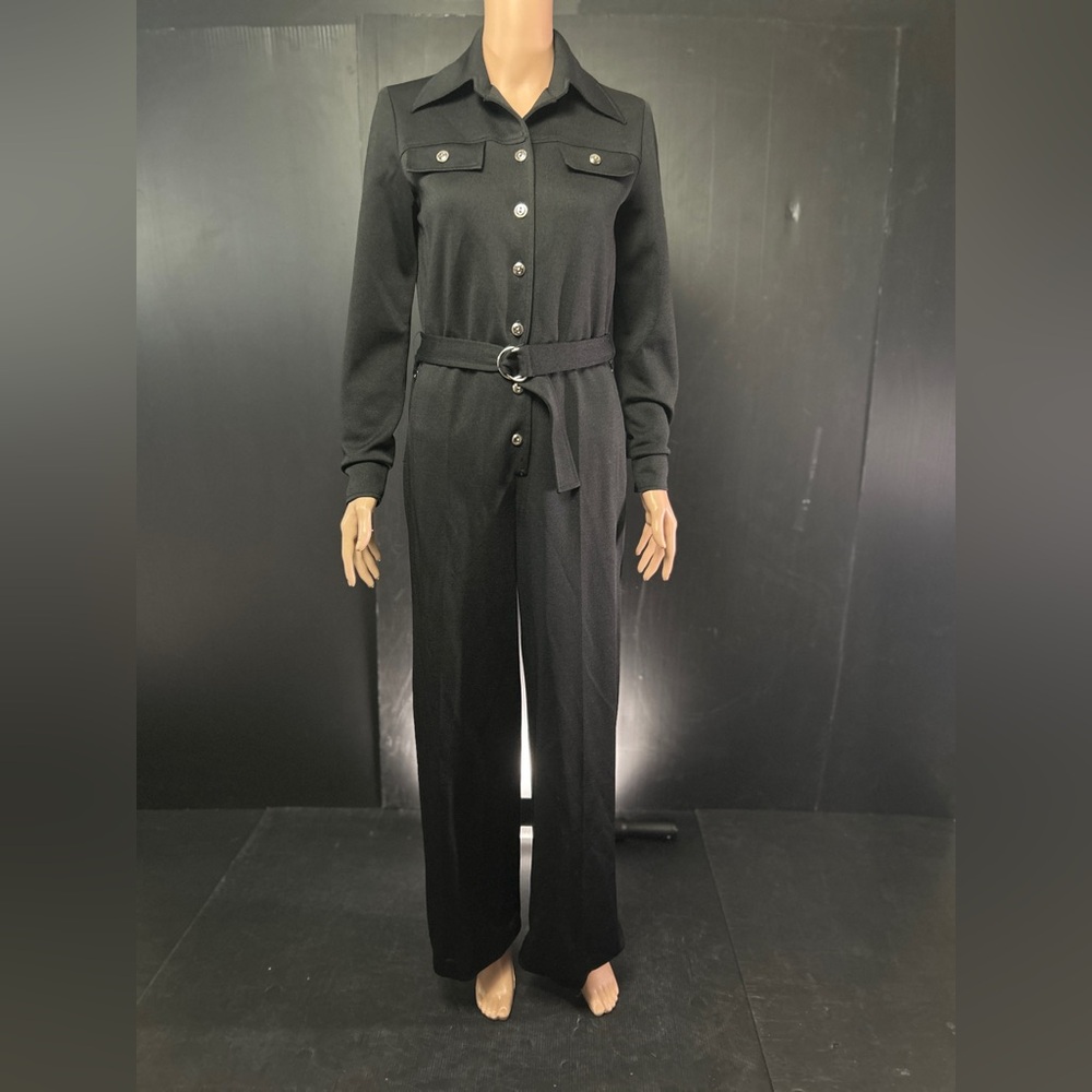Vintage Caron Black Jumpsuit size Medium